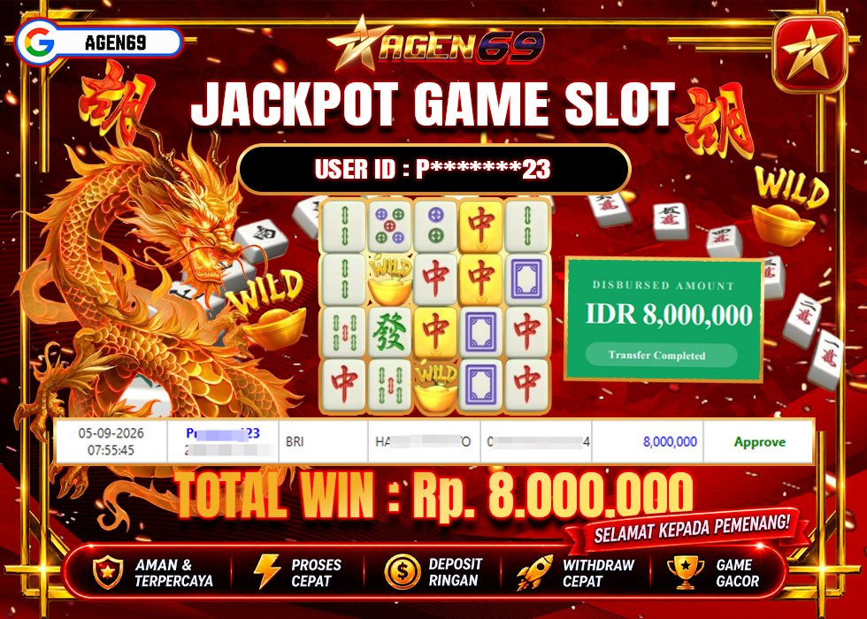 Bukti Jackpot AGEN69