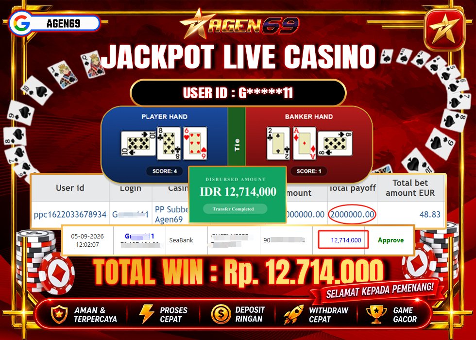 Bukti Jackpot AGEN69