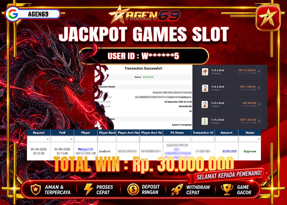 Bukti Jackpot AGEN69