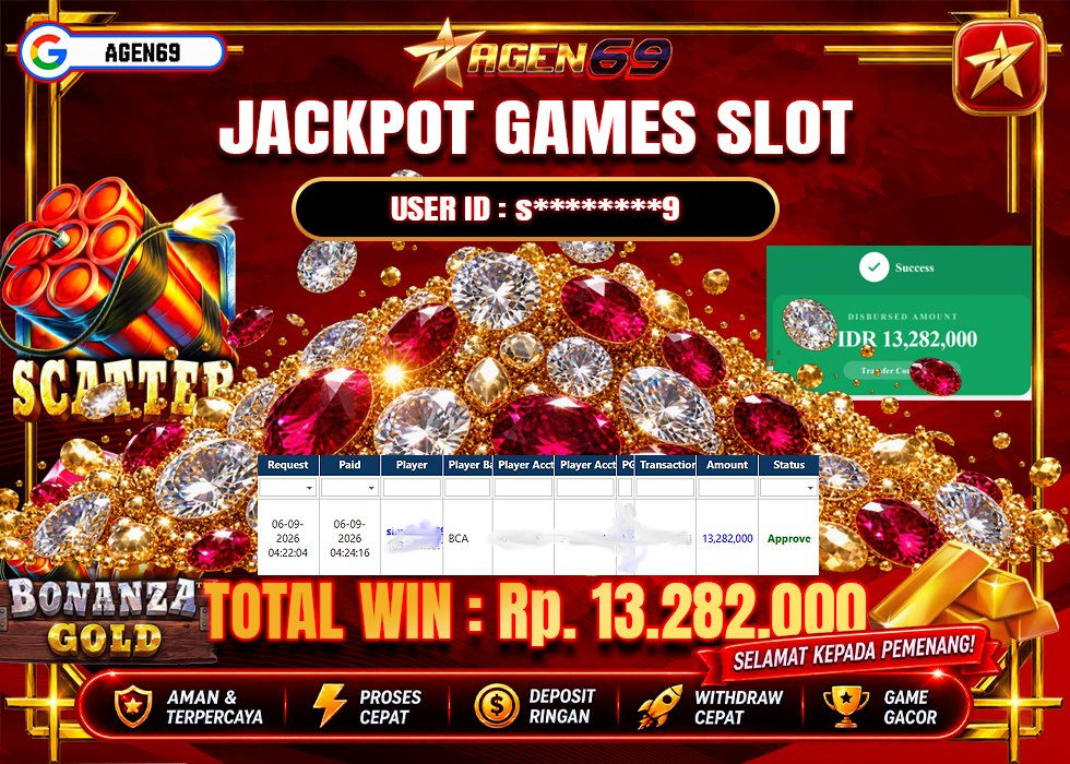 Bukti Jackpot AGEN69