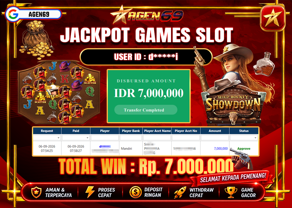 Bukti Jackpot AGEN69