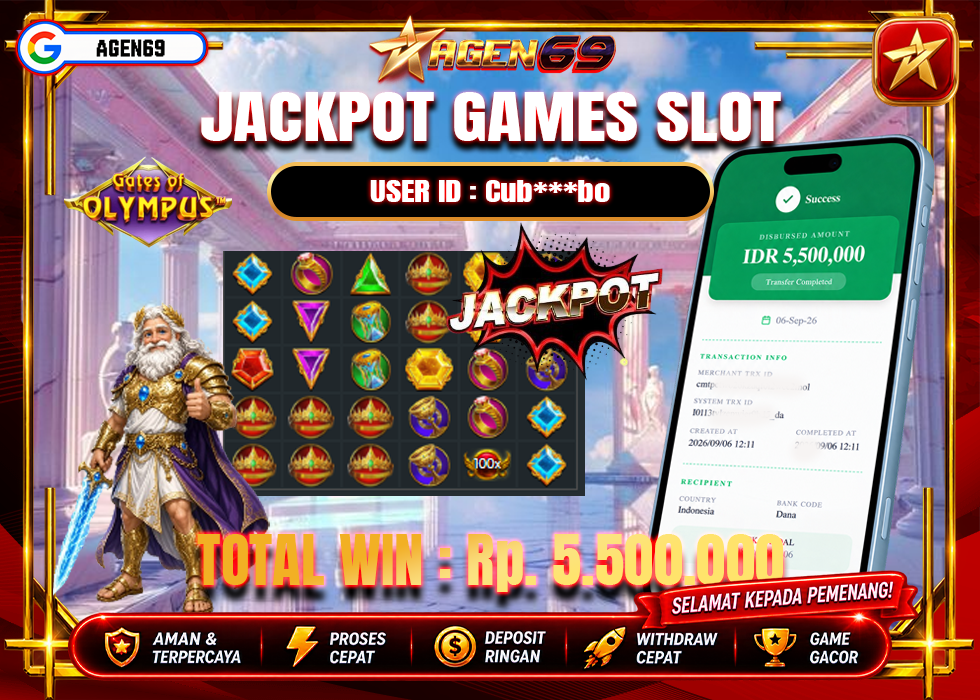 Bukti Jackpot AGEN69