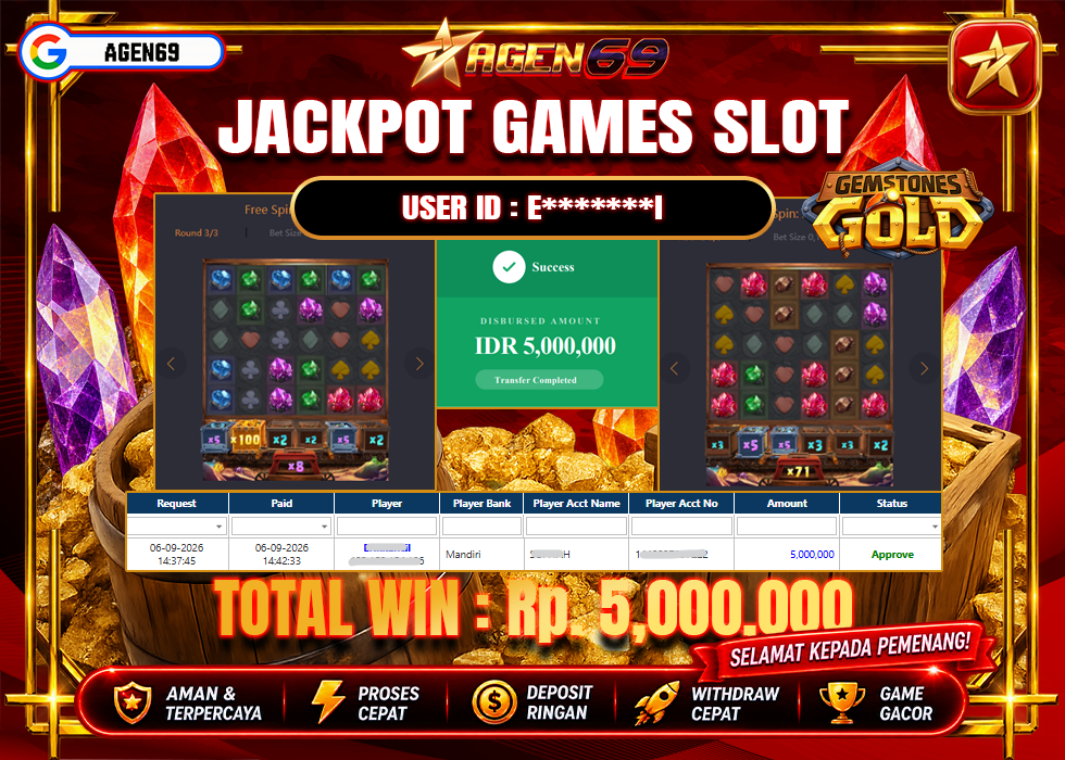 Bukti Jackpot AGEN69