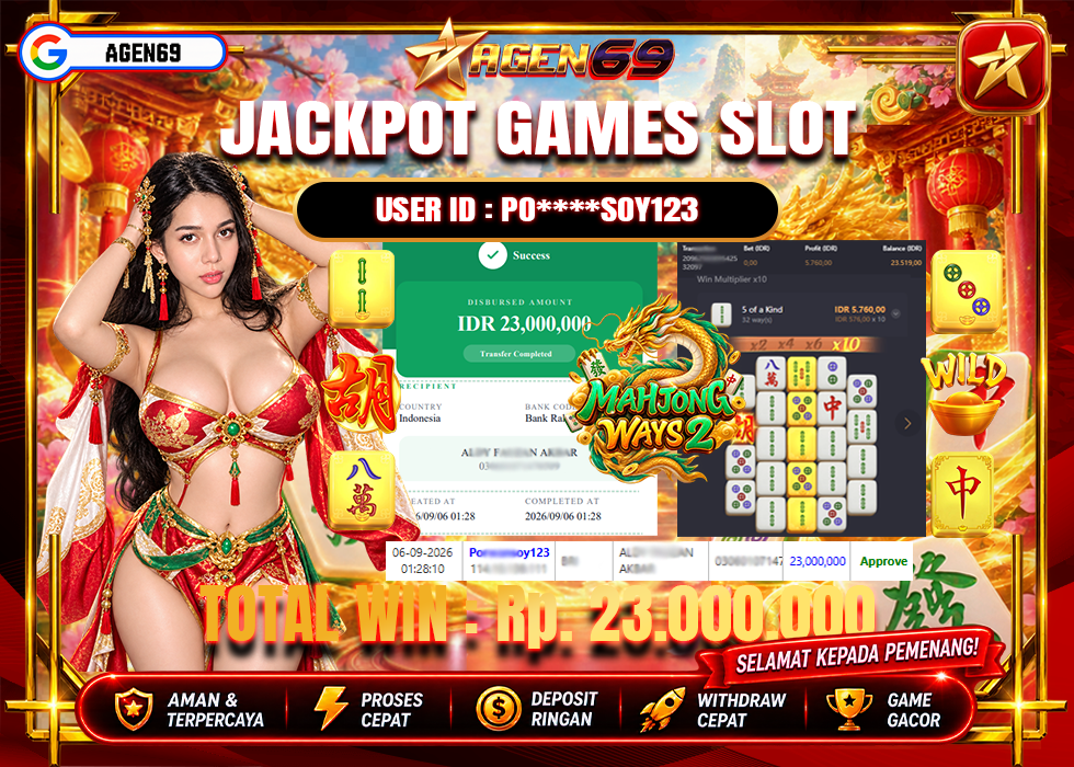 Bukti Jackpot AGEN69