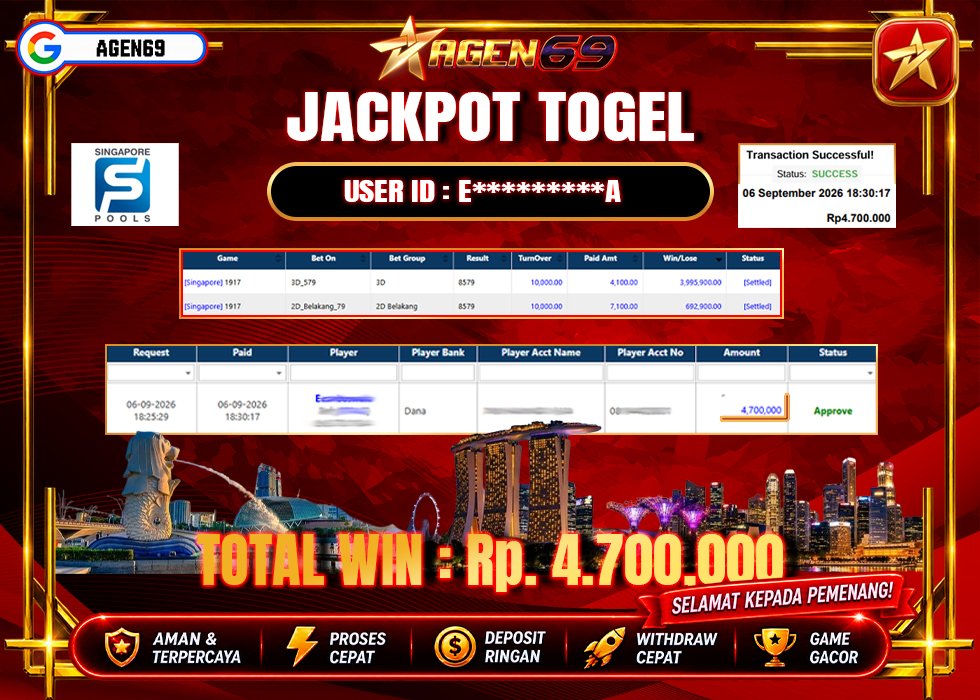 Bukti Jackpot AGEN69