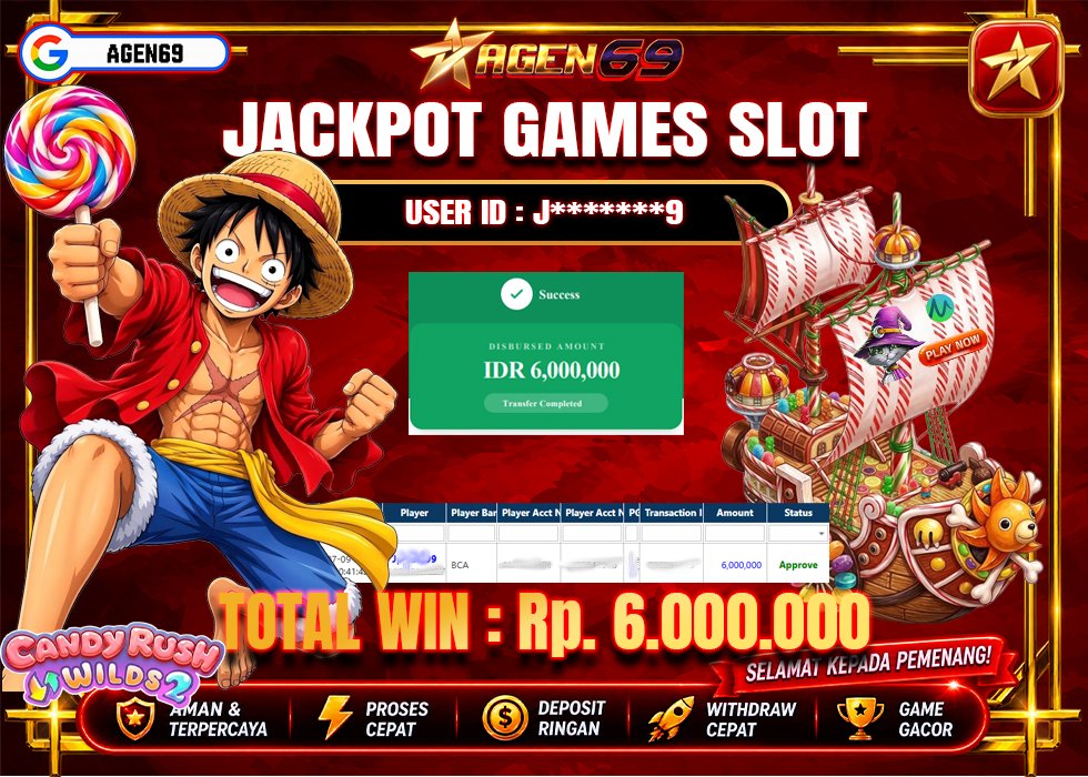 Bukti Jackpot AGEN69
