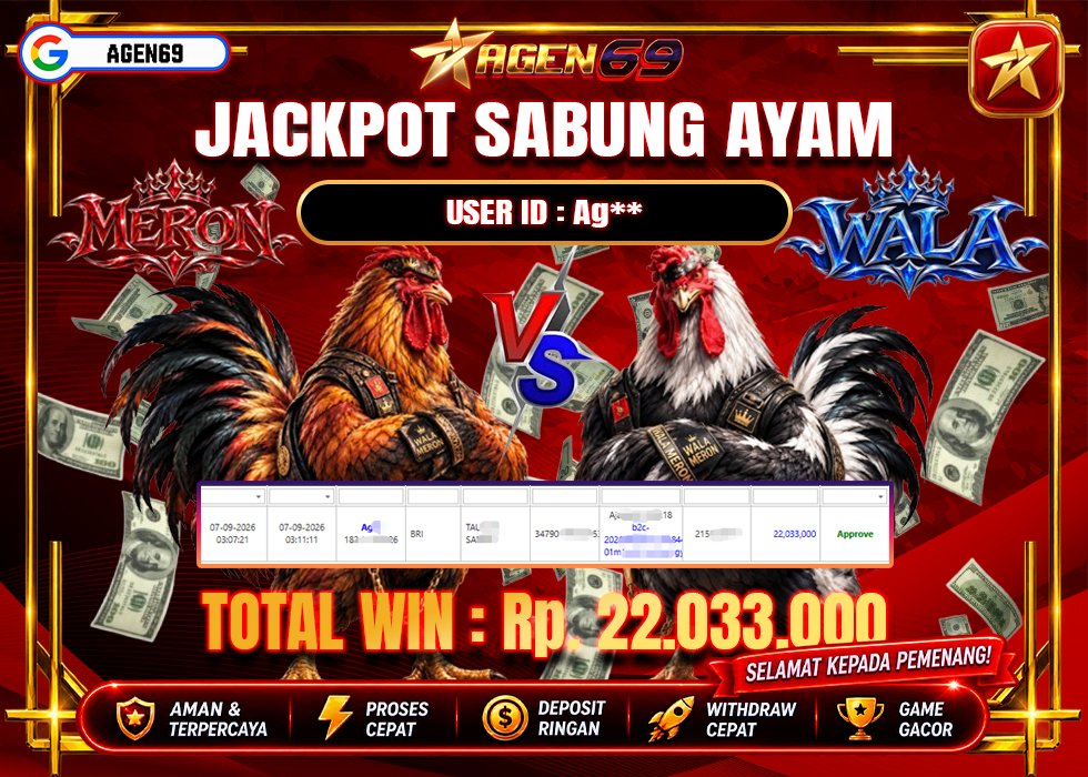 Bukti Jackpot AGEN69