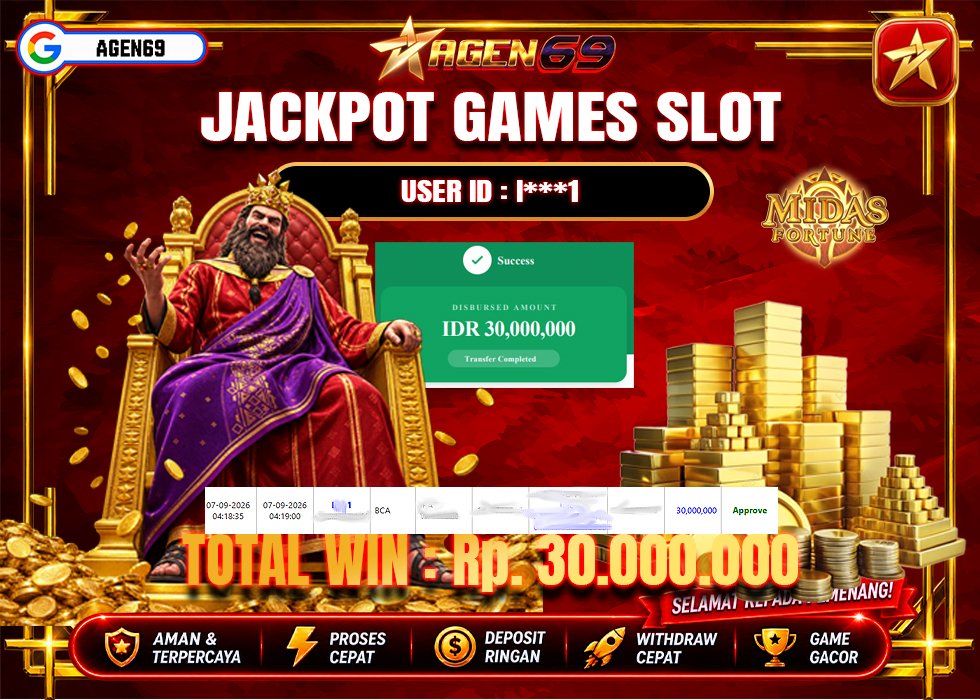 Bukti Jackpot AGEN69