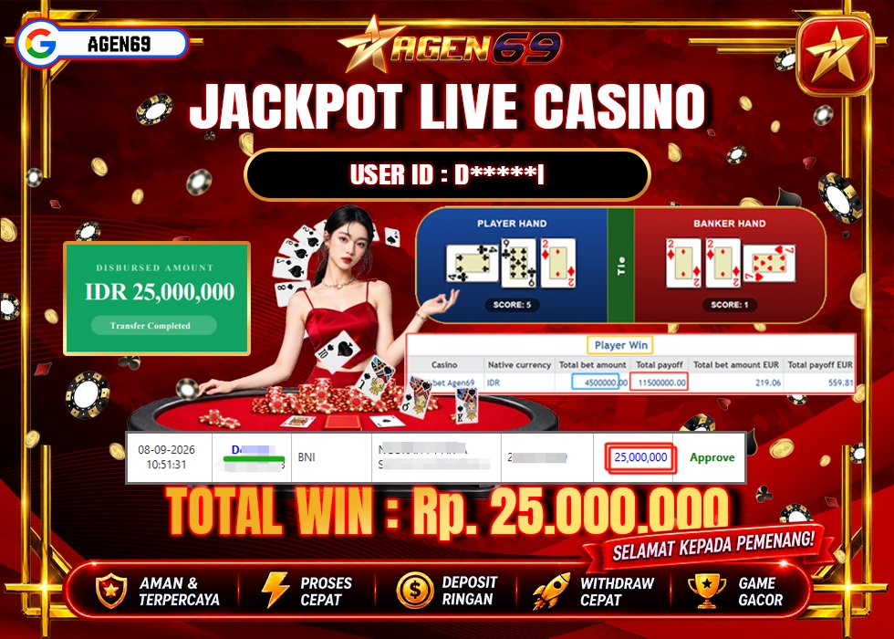 Bukti Jackpot AGEN69