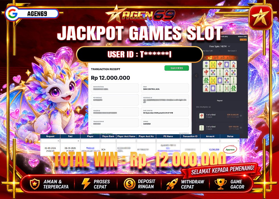 Bukti Jackpot AGEN69