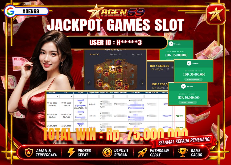 Bukti Jackpot AGEN69