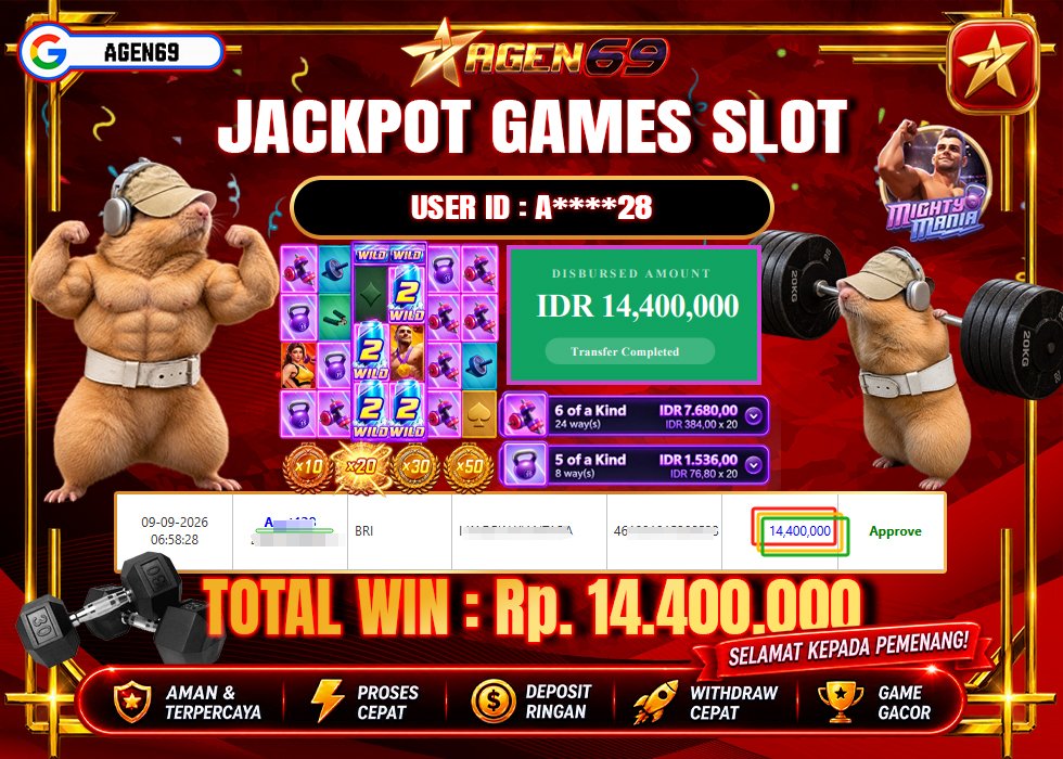 Bukti Jackpot AGEN69
