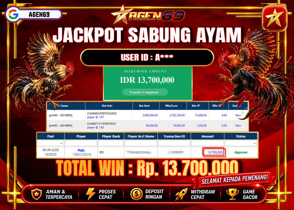 Bukti Jackpot AGEN69