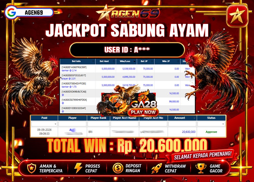 Bukti Jackpot AGEN69