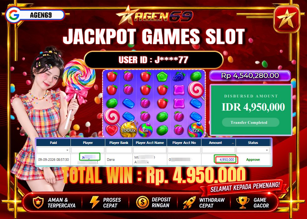 Bukti Jackpot AGEN69