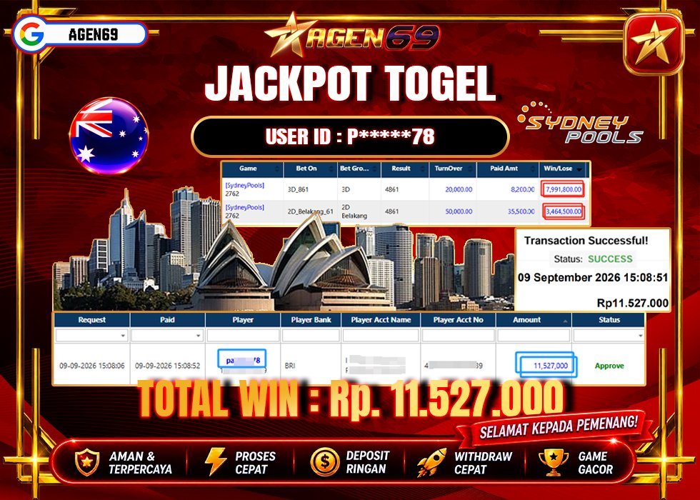 Bukti Jackpot AGEN69