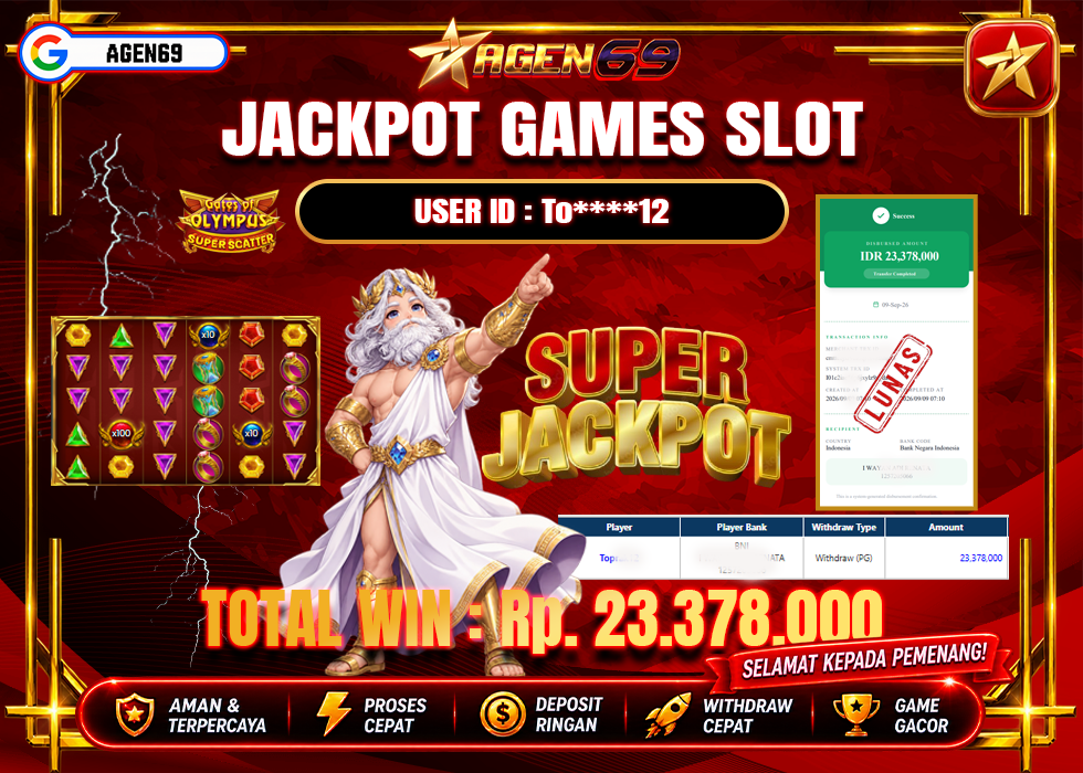 Bukti Jackpot AGEN69