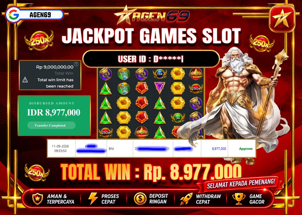 Bukti Jackpot AGEN69