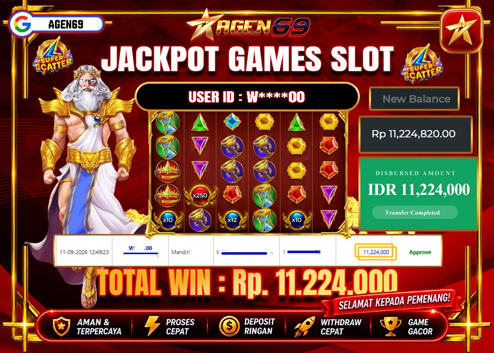 Bukti Jackpot AGEN69