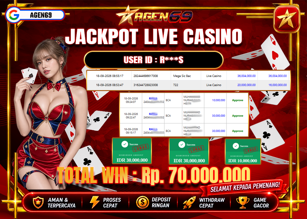 Bukti Jackpot AGEN69