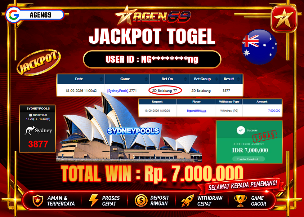 Bukti Jackpot AGEN69