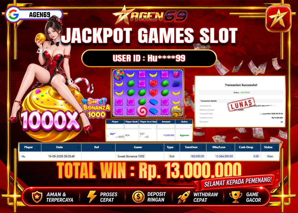 Bukti Jackpot AGEN69