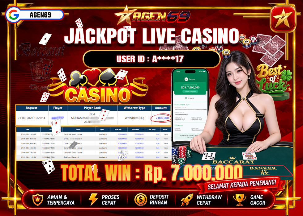 Bukti Jackpot AGEN69
