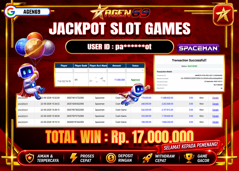 Bukti Jackpot AGEN69