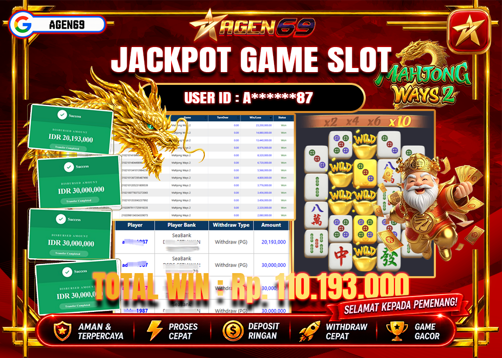 Bukti Jackpot AGEN69