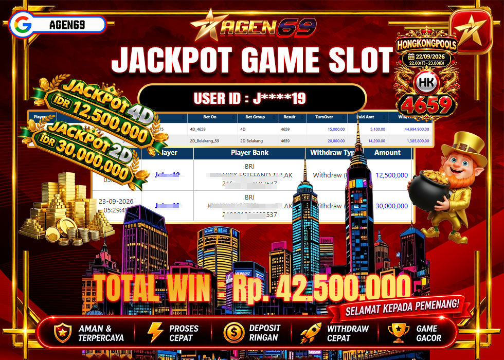 Bukti Jackpot AGEN69