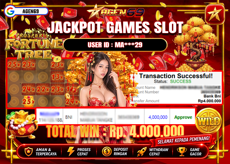 Bukti Jackpot AGEN69
